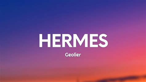 hermes geolier testo genius|Meaning of HERMES by Geolier .